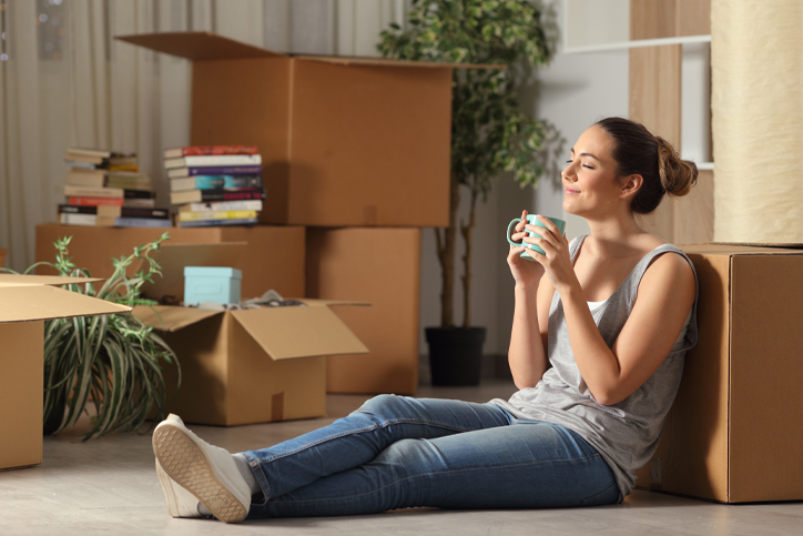 Woman After Purchasing Rental Insurance in Murrieta, CA